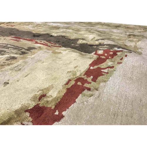 Bokara Rug Co., Inc. Rectangle Trenton Abstract Handmade Tufted Area